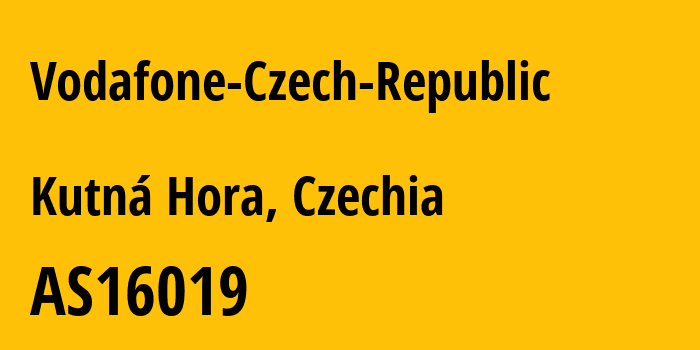 Информация о провайдере Vodafone-Czech-Republic AS16019 Vodafone Czech Republic a.s.: все IP-адреса, network, все айпи-подсети