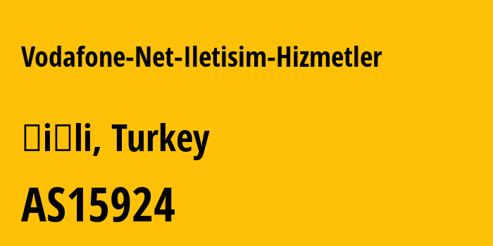 Информация о провайдере Vodafone-Net-Iletisim-Hizmetler AS15924 Vodafone Net Iletisim Hizmetler AS: все IP-адреса, network, все айпи-подсети