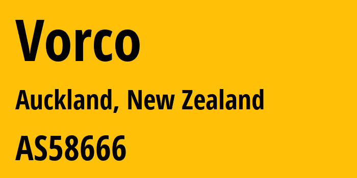 Информация о провайдере Vorco AS58666 Vorco: все IP-адреса, network, все айпи-подсети