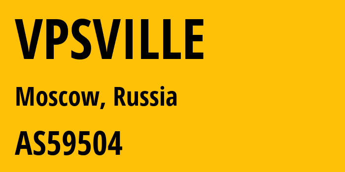 Информация о провайдере VPSVILLE AS59504 LLC Vpsville: все IP-адреса, network, все айпи-подсети