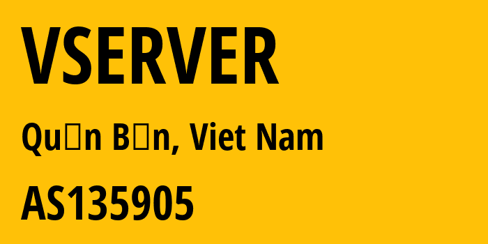 Информация о провайдере VSERVER AS135905 VIETNAM POSTS AND TELECOMMUNICATIONS GROUP: все IP-адреса, network, все айпи-подсети