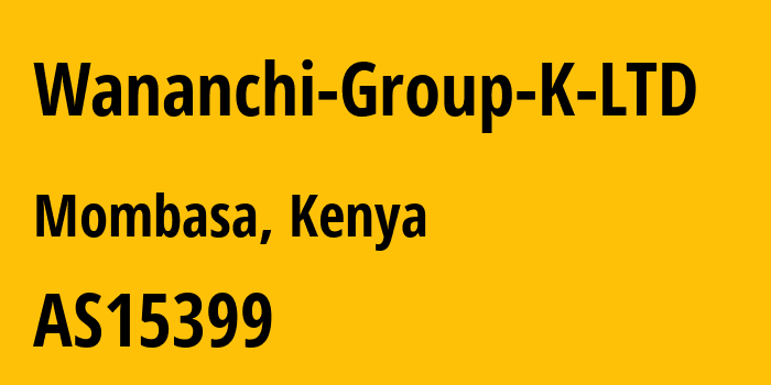 Информация о провайдере Wananchi-Group-K-LTD AS15399 Wananchi Group (Kenya) Limited: все IP-адреса, network, все айпи-подсети