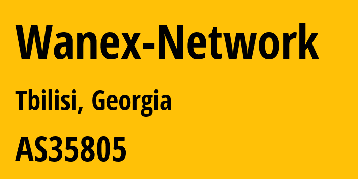 Информация о провайдере Wanex-Network AS35805 JSC Silknet: все IP-адреса, network, все айпи-подсети