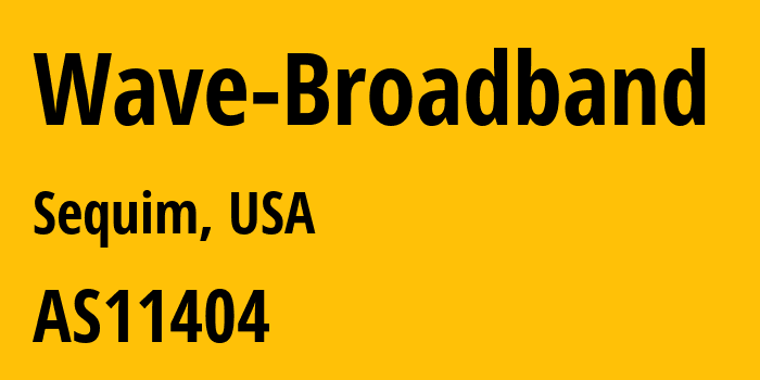 Информация о провайдере Wave-Broadband AS11404 Wave Broadband: все IP-адреса, network, все айпи-подсети