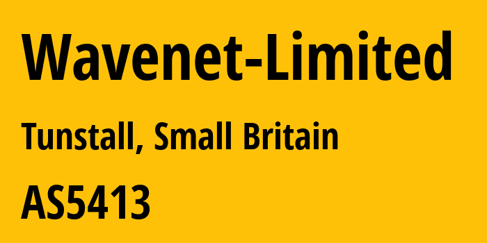 Информация о провайдере Wavenet-Limited AS5413 Wavenet Limited: все IP-адреса, network, все айпи-подсети