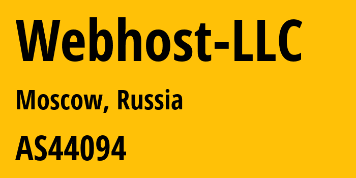 Информация о провайдере Webhost-LLC AS44094 Webhost LLC: все IP-адреса, network, все айпи-подсети