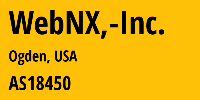 Информация о провайдере WebNX,-Inc. AS18450 WebNX, Inc.: все IP-адреса, network, все айпи-подсети