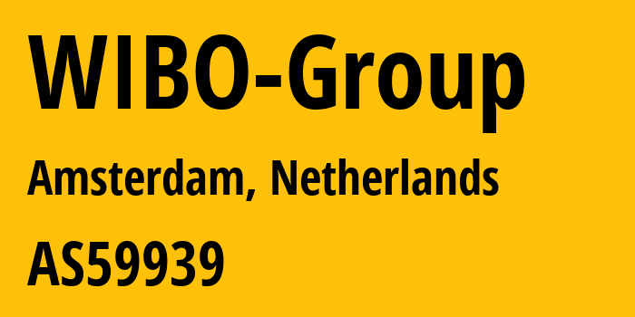 Информация о провайдере WIBO-Group AS59939 WIBO Baltic UAB: все IP-адреса, network, все айпи-подсети