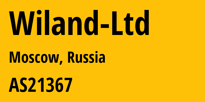 Информация о провайдере Wiland-Ltd AS21367 Wiland Ltd: все IP-адреса, network, все айпи-подсети