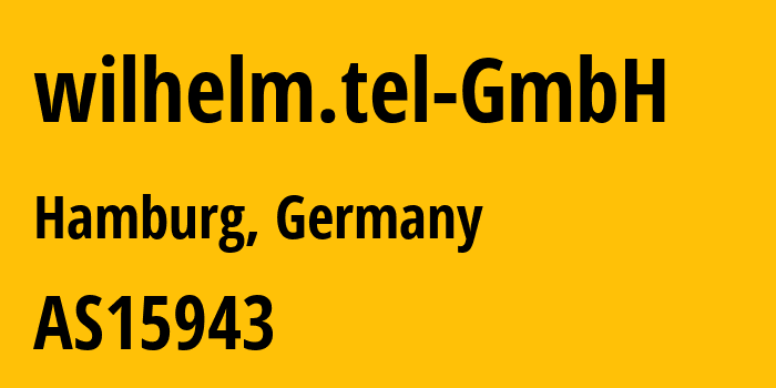 Информация о провайдере wilhelm.tel-GmbH AS15943 wilhelm.tel GmbH: все IP-адреса, network, все айпи-подсети