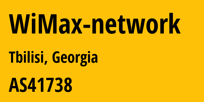 Информация о провайдере WiMax-network AS41738 Cellfie Mobile LLC: все IP-адреса, network, все айпи-подсети