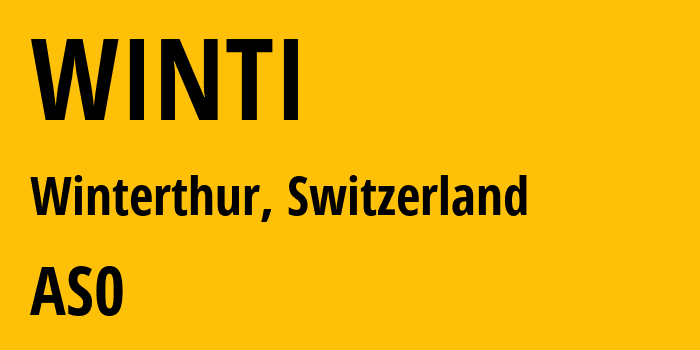 Информация о провайдере WINTI : все IP-адреса, network, все айпи-подсети