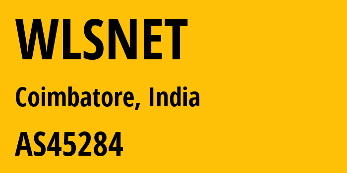 Информация о провайдере WLSNET AS45284 Wireline Solution India Pvt Ltd.: все IP-адреса, network, все айпи-подсети