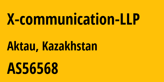 Информация о провайдере X-communication-LLP AS56568 X-COMMUNICATION LLP: все IP-адреса, network, все айпи-подсети