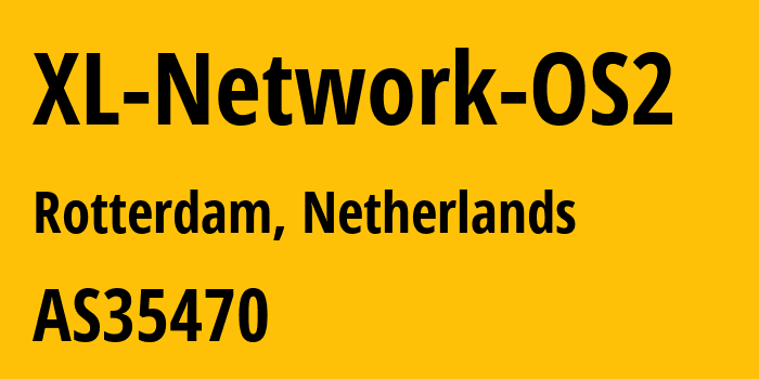 Информация о провайдере XL-Network-OS2 AS35470 Signet B.V.: все IP-адреса, network, все айпи-подсети