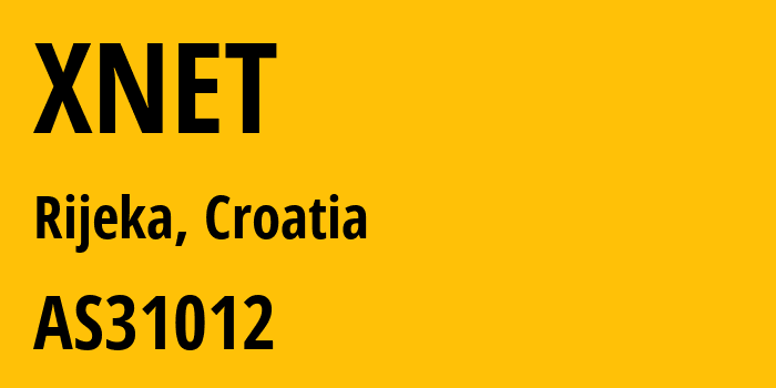 Информация о провайдере XNET AS31012 A1 Hrvatska d.o.o.: все IP-адреса, network, все айпи-подсети