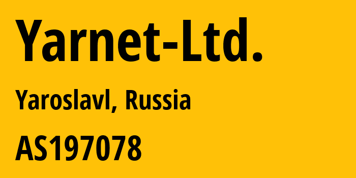 Информация о провайдере Yarnet-Ltd. AS197078 Yarnet Ltd: все IP-адреса, network, все айпи-подсети