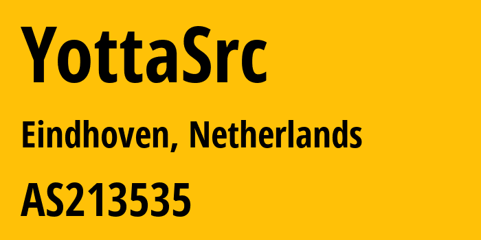 Информация о провайдере YottaSrc AS213535 YottaSrc: все IP-адреса, network, все айпи-подсети