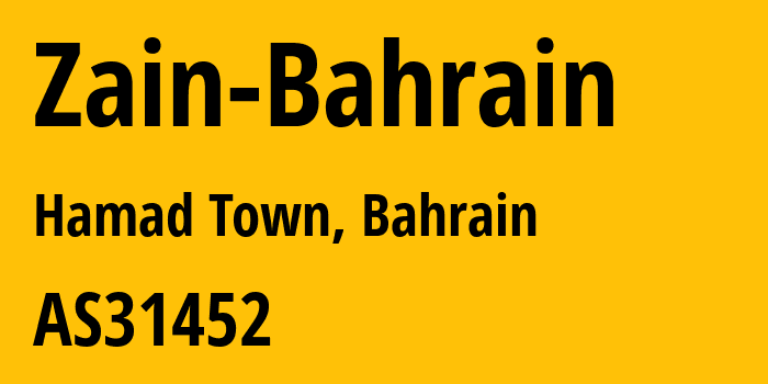 Информация о провайдере Zain-Bahrain AS31452 ZAIN BAHRAIN B.S.C.: все IP-адреса, network, все айпи-подсети