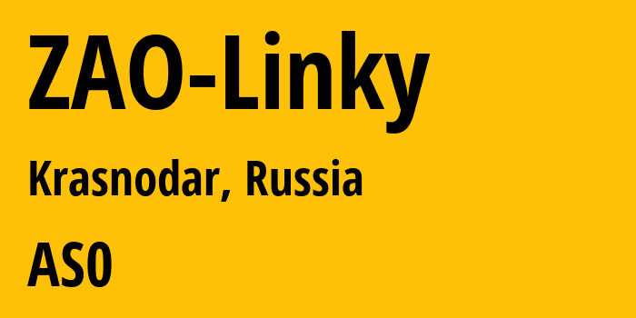 Информация о провайдере ZAO-Linky : все IP-адреса, network, все айпи-подсети