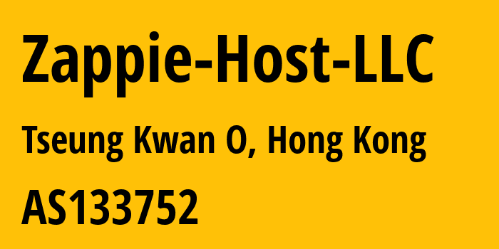 Информация о провайдере Zappie-Host-LLC AS133752 LEASEWEB HONG KONG LIMITED: все IP-адреса, network, все айпи-подсети