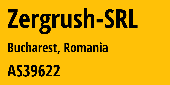 Информация о провайдере Zergrush-SRL AS39622 ZERGRUSH SRL: все IP-адреса, network, все айпи-подсети