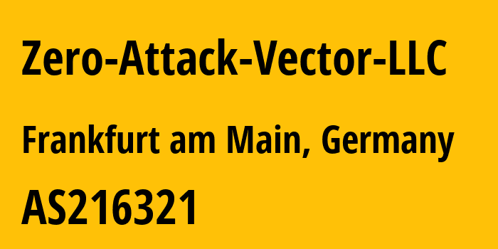 Информация о провайдере Zero-Attack-Vector-LLC AS216321 Zero Attack Vector LLC: все IP-адреса, network, все айпи-подсети