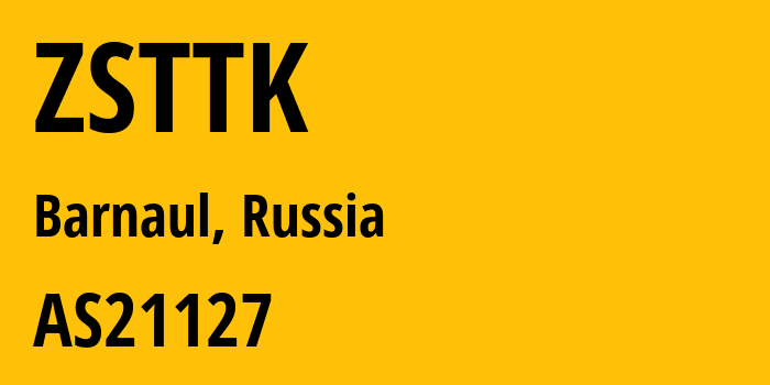 Информация о провайдере ZSTTK AS21127 Joint Stock Company TransTeleCom: все IP-адреса, network, все айпи-подсети