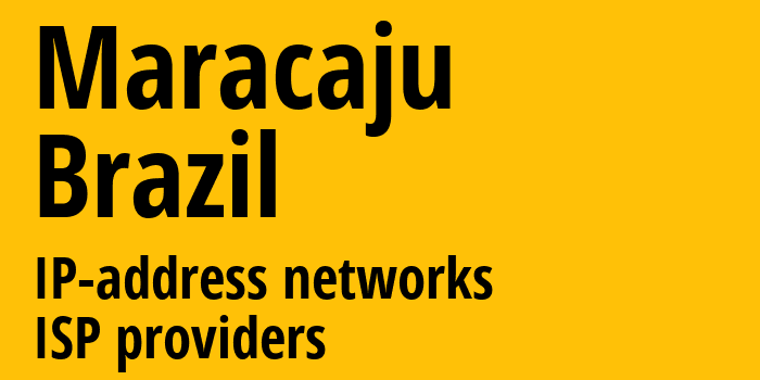 Маракажу [Maracaju] Бразилия: информация о городе, айпи-адреса, IP-провайдеры
