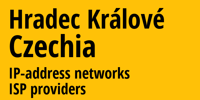 Градец Кралове [Hradec Králové] Чехия: информация о городе, айпи-адреса, IP-провайдеры
