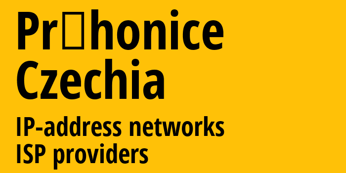Průhonice [Průhonice] Чехия: информация о городе, айпи-адреса, IP-провайдеры