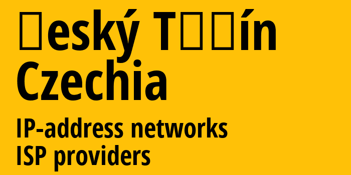 Чески-Тешин [Český Těšín] Чехия: информация о городе, айпи-адреса, IP-провайдеры