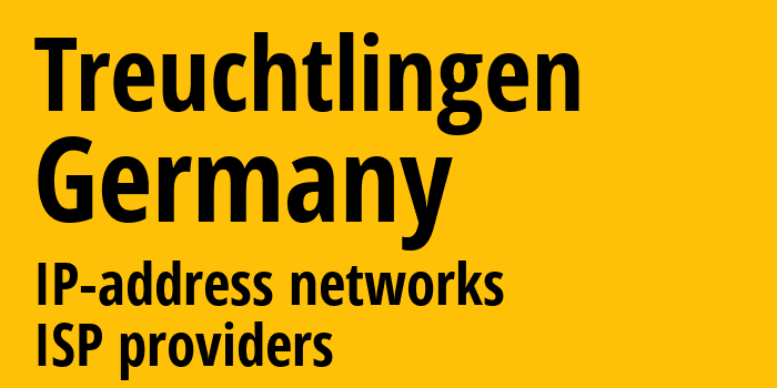Тройхтлинген [Treuchtlingen] Германия: информация о городе, айпи-адреса, IP-провайдеры