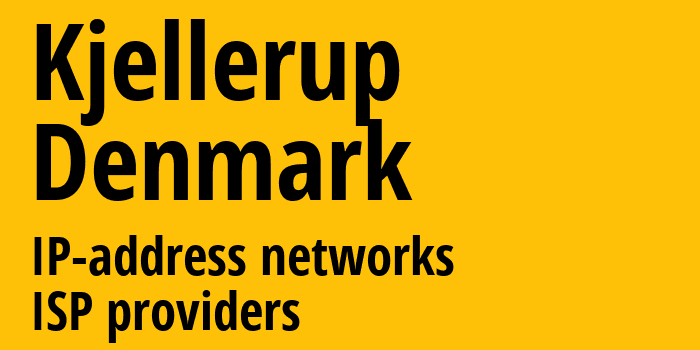 Kjellerup [Kjellerup] Дания: информация о городе, айпи-адреса, IP-провайдеры