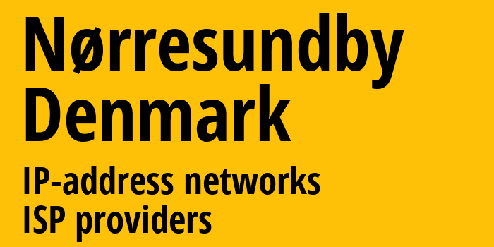 Nørresundby [Nørresundby] Дания: информация о городе, айпи-адреса, IP-провайдеры