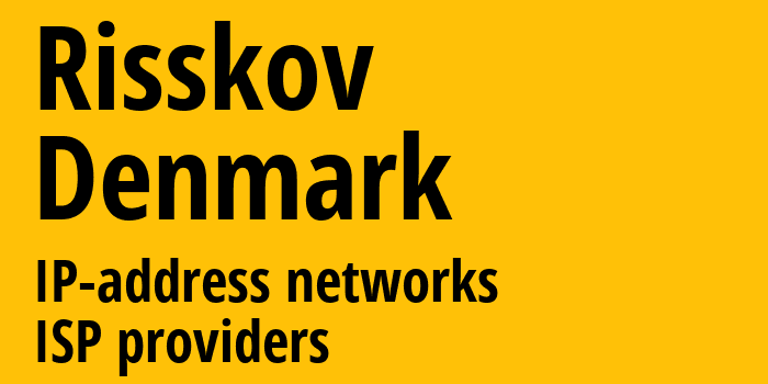 Риссков [Risskov] Дания: информация о городе, айпи-адреса, IP-провайдеры