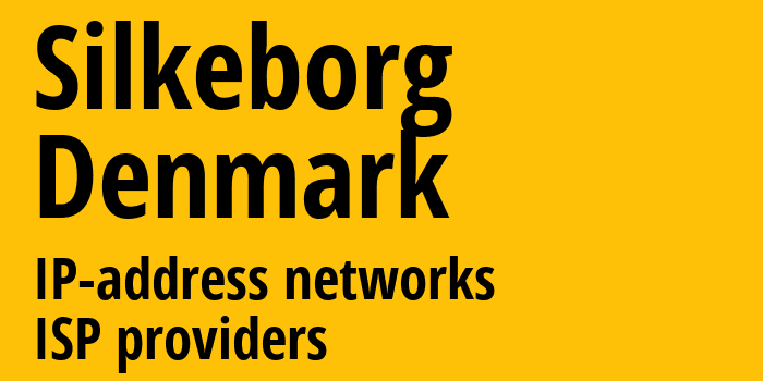 Силькеборг [Silkeborg] Дания: информация о городе, айпи-адреса, IP-провайдеры