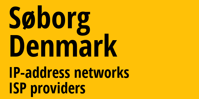 Søborg [Søborg] Дания: информация о городе, айпи-адреса, IP-провайдеры