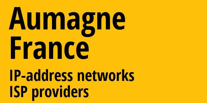 Aumagne [Aumagne] Франция: информация о городе, айпи-адреса, IP-провайдеры