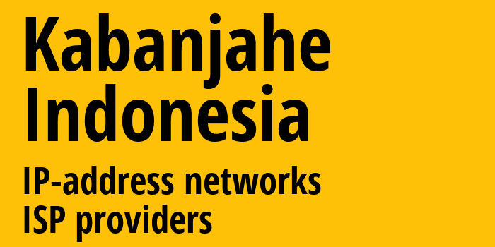 Kabanjahe [Kabanjahe] Индонезия: информация о городе, айпи-адреса, IP-провайдеры