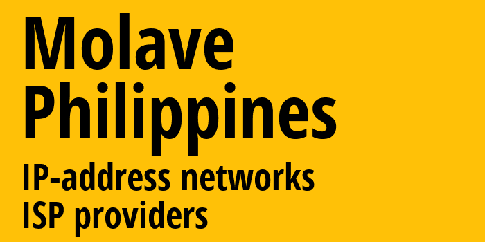 Molave [Molave] Филиппины: информация о городе, айпи-адреса, IP-провайдеры