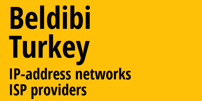 Белдиби [Beldibi] Турция: информация о городе, айпи-адреса, IP-провайдеры