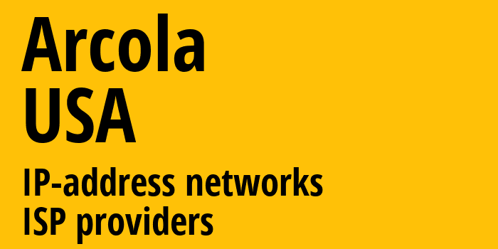 Arcola [Arcola] США: информация о городе, айпи-адреса, IP-провайдеры