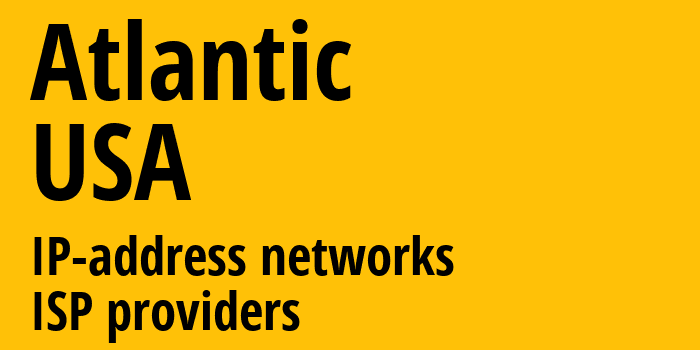 Чарлстон [Atlantic] США: информация о городе, айпи-адреса, IP-провайдеры