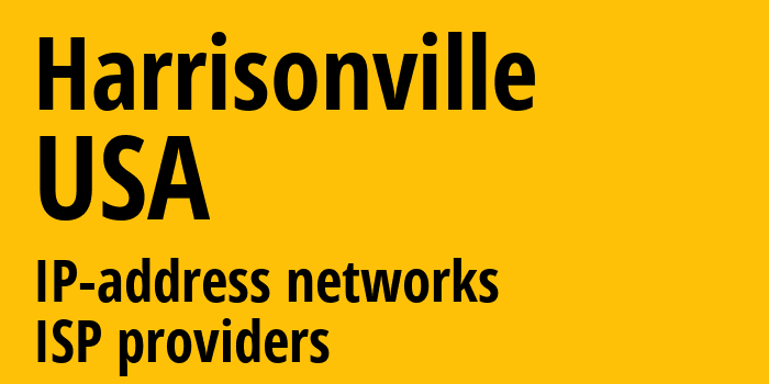 Harrisonville [Harrisonville] США: информация о городе, айпи-адреса, IP-провайдеры