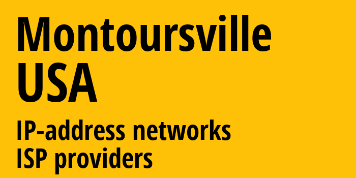 Montoursville [Montoursville] США: информация о городе, айпи-адреса, IP-провайдеры