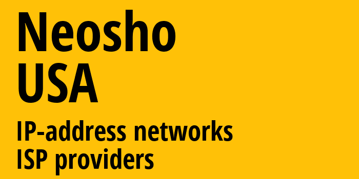 Neosho [Neosho] США: информация о городе, айпи-адреса, IP-провайдеры