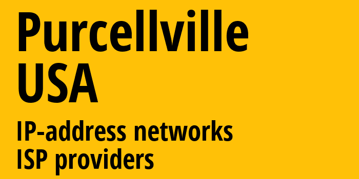 Purcellville [Purcellville] США: информация о городе, айпи-адреса, IP-провайдеры