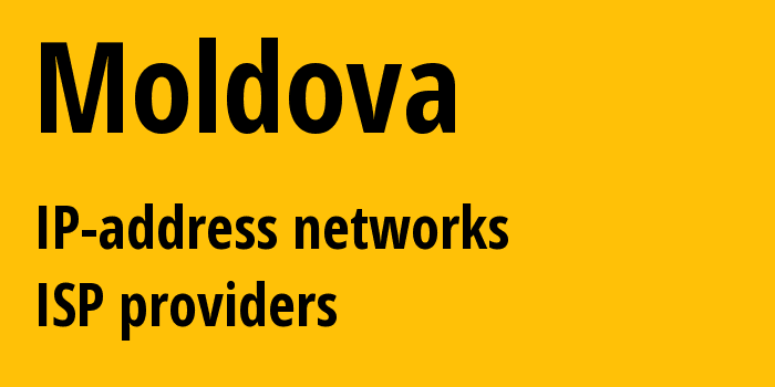Moldova md: all IP addresses, address range, all subnets, IP providers, ISP